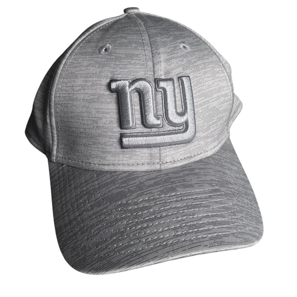 New Era NFL NY Giants Logo Silver/Grey Stretch Fit Logo Baseball Cap M/L